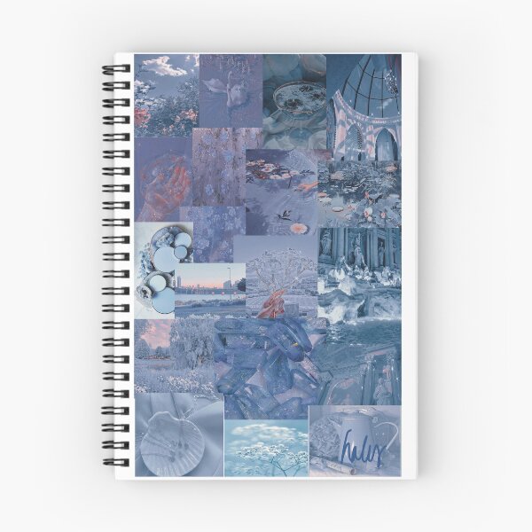 Item preview, cerulean collage wallpaper designed and sold by hales3204.