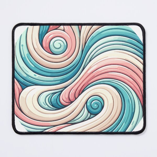 Item preview, Pastel Swirling Wave Abstract Artwork designed and sold by OniumEth.