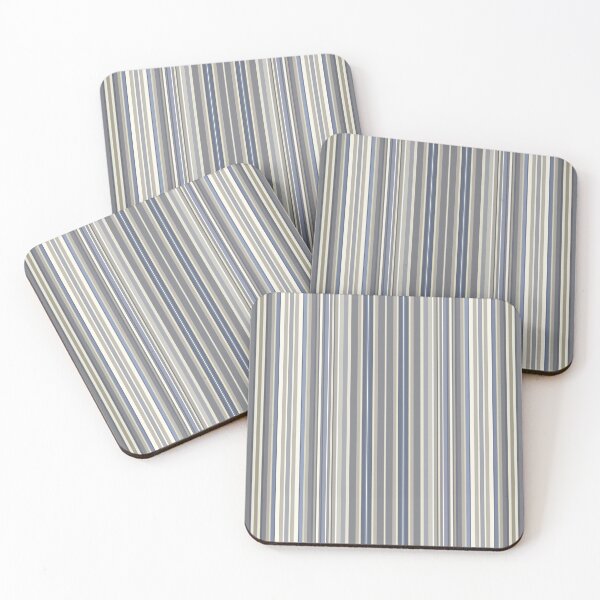 Item preview, Misty Blue Grey Stripes designed and sold by Sheila Wenzel Ganny.