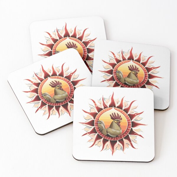 Item preview, Meditating Rooster Amulet designed and sold by GalloReds.