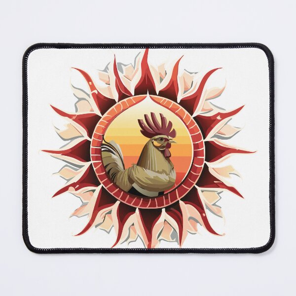 Item preview, Meditating Rooster Amulet designed and sold by GalloReds.