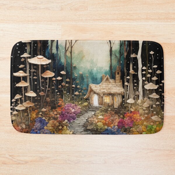 Item preview, Mushroom Cottage designed and sold by Sasha Art Gallery.