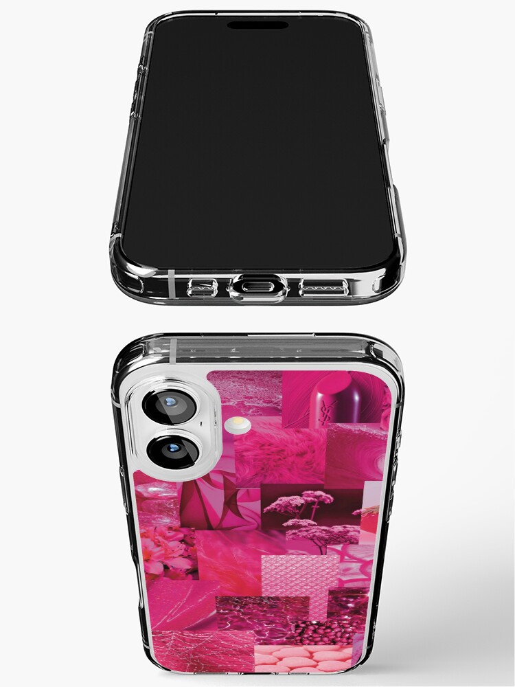 hot pink collage wallpaper