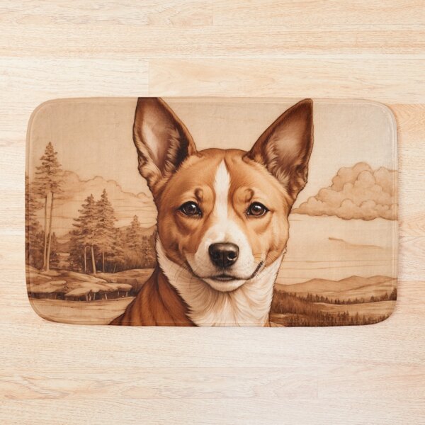 Item preview, Basenji: The Enigmatic Energy of Wood (Pyro Pets Art - 079) designed and sold by pyropetsart.