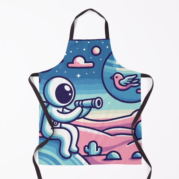 Item preview, Astronaut Observing Flying Bird on Otherworldly Landscape designed and sold by OniumEth.