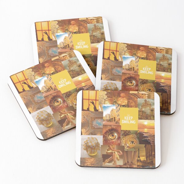 Item preview, gold collage wallpaper designed and sold by hales3204.
