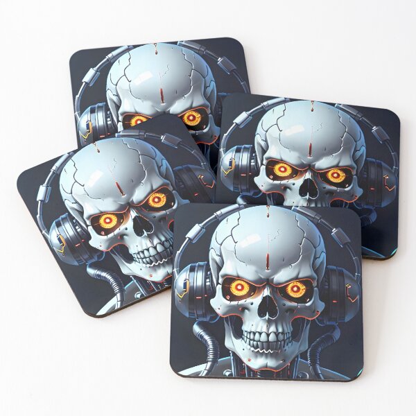 Item preview, Cyber skull with headphones designed and sold by Zanimations.