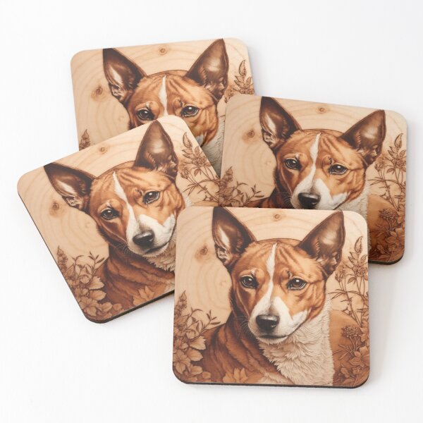 Item preview, Basenji: The Enigmatic Energy of Wood (Pyro Pets Art - 080) designed and sold by pyropetsart.