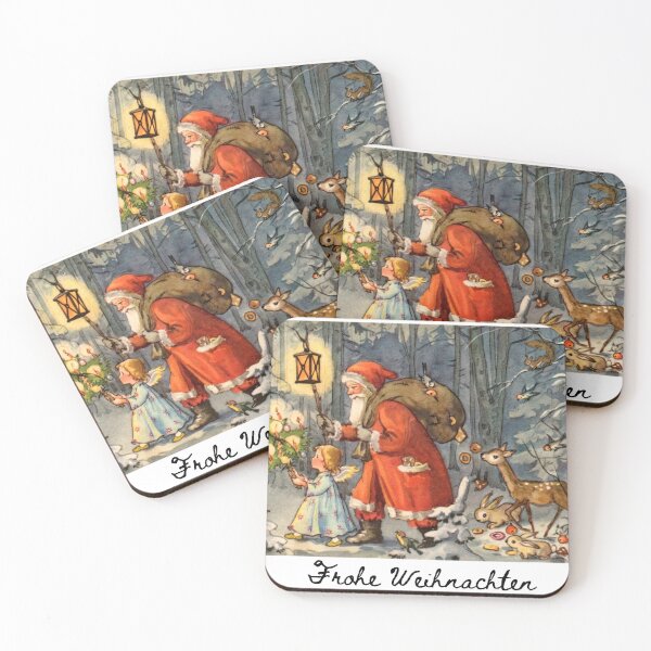 Item preview, Vintage Santa Weihnachtsfest Karte  designed and sold by LaundrySalt.