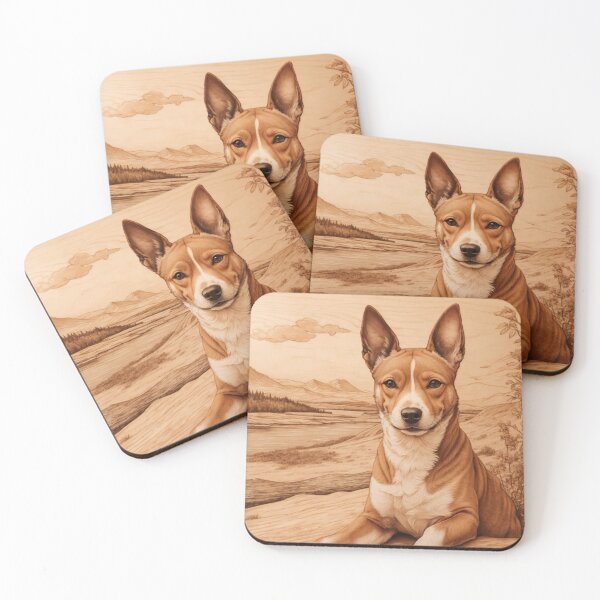 Item preview, Basenji: The Enigmatic Energy of Wood (Pyro Pets Art - 081) designed and sold by pyropetsart.
