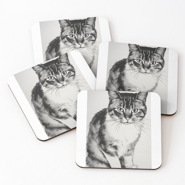 Item preview, Japanese Brushstroke Cat designed and sold by Mechanical-Artt.