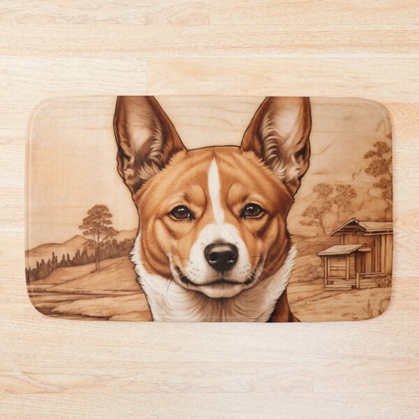 Item preview, Basenji: The Enigmatic Energy of Wood (Pyro Pets Art - 082) designed and sold by pyropetsart.
