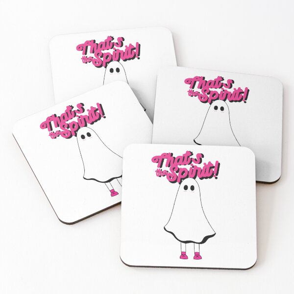Item preview, That's the spirit! Cute pink halloween ghost designed and sold by D-fineShop.