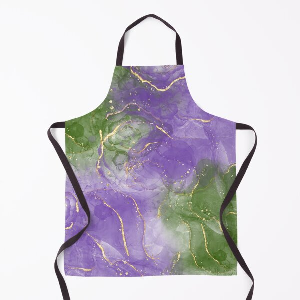 Item preview, Purple and Green alcohol ink gemstone pattern designed and sold by eireaine.