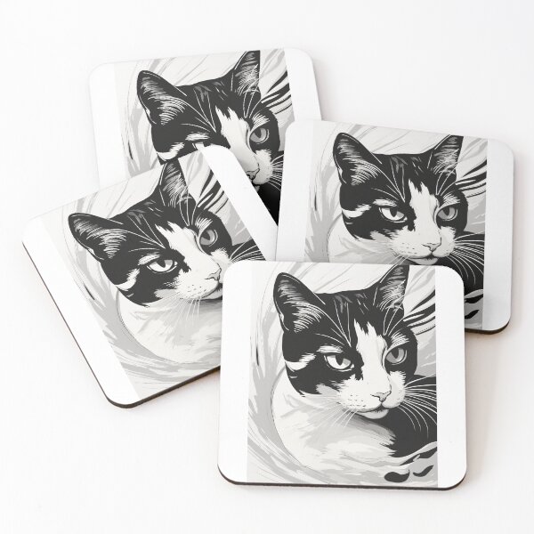 Item preview, Serene Zen Cat Drawing designed and sold by Mechanical-Artt.