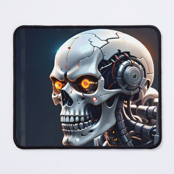 Item preview, Grinning cyber skull (side view) designed and sold by Zanimations.