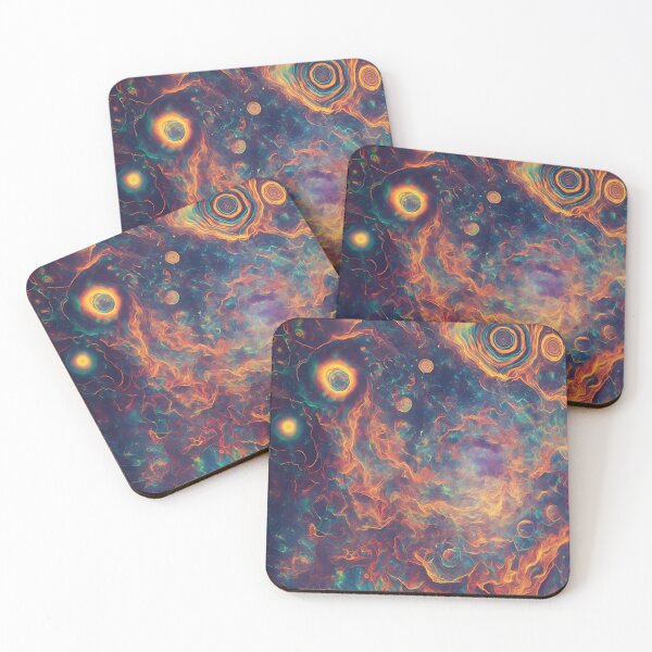 Item preview, Psychedelic Cosmos Colorful Abstract Design designed and sold by Jollys-ArtShop.