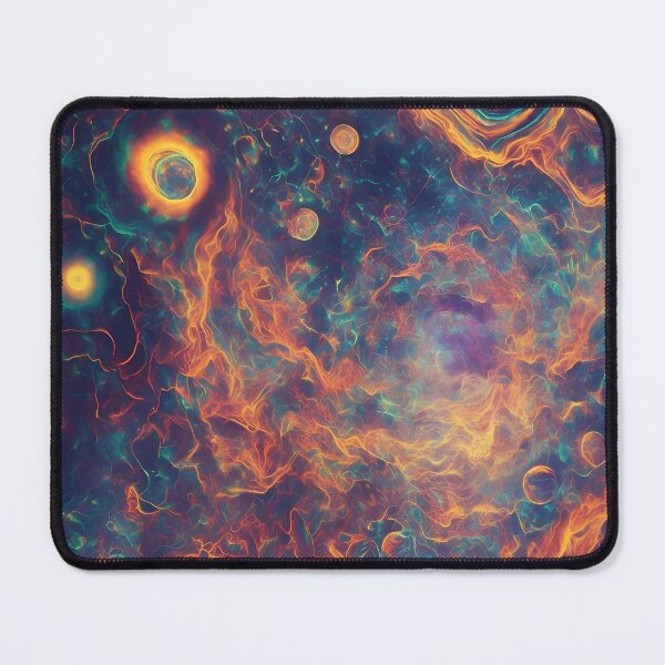 Item preview, Psychedelic Cosmos Colorful Abstract Design designed and sold by Jollys-ArtShop.