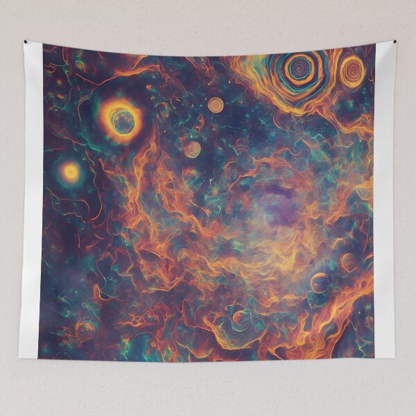 Item preview, Psychedelic Cosmos Colorful Abstract Design designed and sold by Jollys-ArtShop.