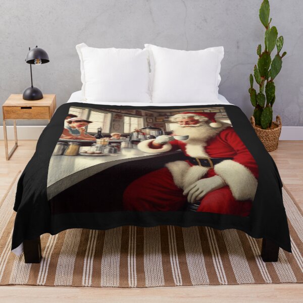 Item preview, Santa clause 50s diner coffee designed and sold by SeeingBeyond.