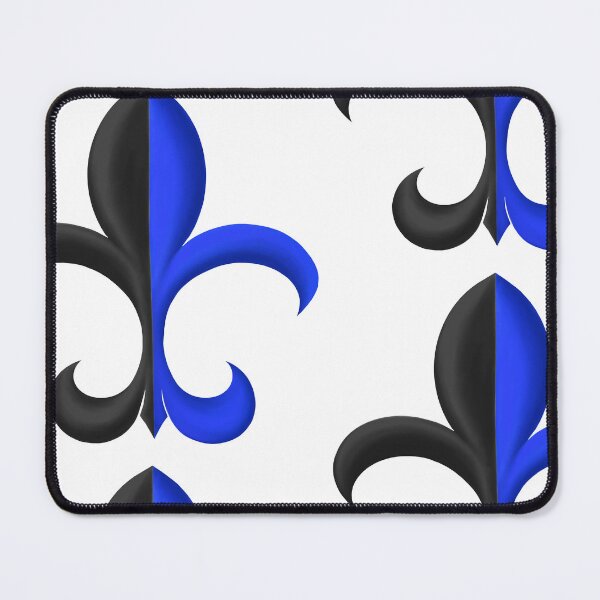 Item preview, Black and Cobalt Fleur de Lis designed and sold by lezell.