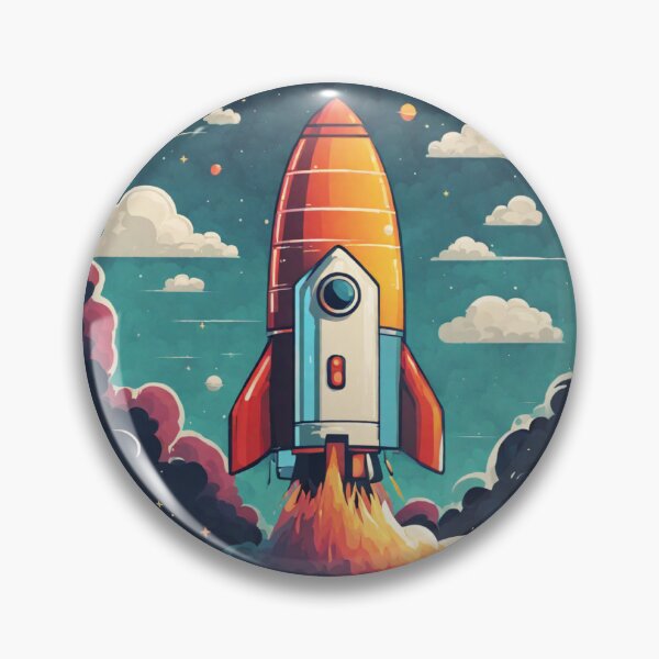 Item preview, rocket launching into space designed and sold by growing-mom.