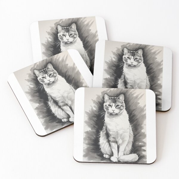 Item preview, Serene Inked Kitty designed and sold by Mechanical-Artt.
