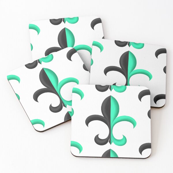 Item preview, Black and Lime Fleur de Lis designed and sold by lezell.