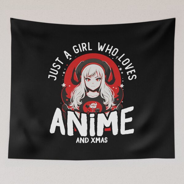 Item preview, Just a girl who loves Anime and Xmas Kawaii Japanese Manga designed and sold by wingstar.
