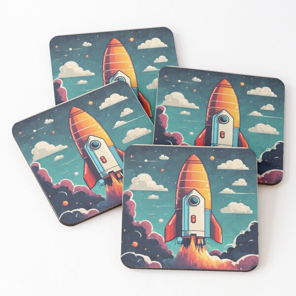Item preview, rocket launching into space designed and sold by growing-mom.