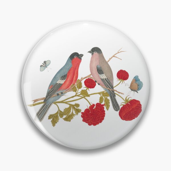Item preview, Winged Harmony: Two Little Birds among Red Roses designed and sold by Mahilis.