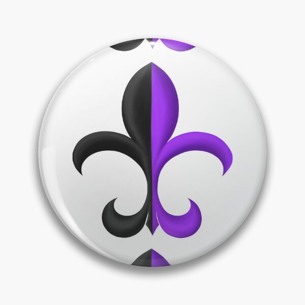 Item preview, Black and Violet Fleur de Lis designed and sold by lezell.