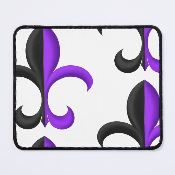 Item preview, Black and Violet Fleur de Lis designed and sold by lezell.