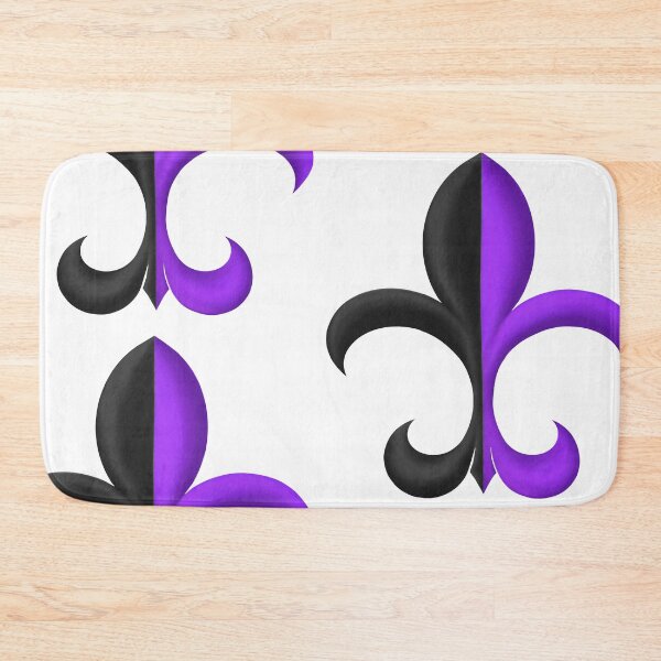 Item preview, Black and Violet Fleur de Lis designed and sold by lezell.