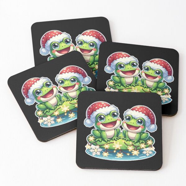 Item preview, Frogs in Festive Frolic: Christmas Lilies designed and sold by Imagequest.