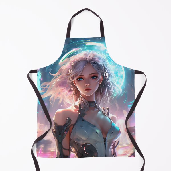 Item preview, Futuristic Cyber Cute Anime Girl designed and sold by DGitaldreamgirl.