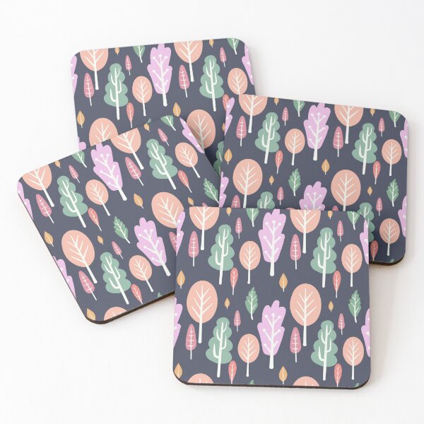 Item preview, Stylized Forest on Navy designed and sold by emeedeecreates.