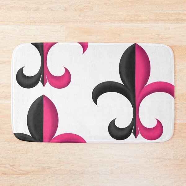 Item preview, Black and Magenta Fleur de Lis designed and sold by lezell.