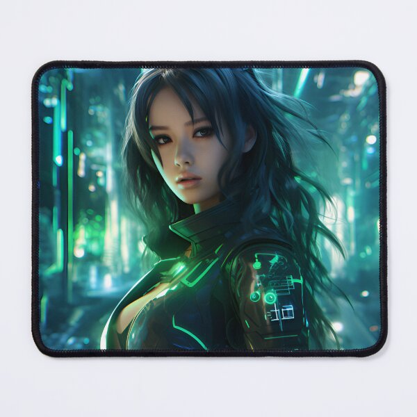Item preview, Futuristic Cyber Cute Anime Girl designed and sold by DGitaldreamgirl.
