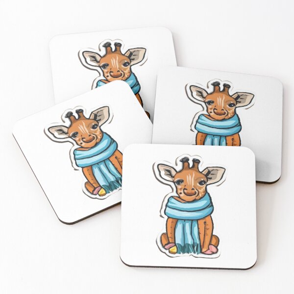 Item preview, Cutie Giraffe in Scarf Doodle designed and sold by Gianna Dolan.