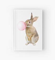 Häschen-Kaninchen mit Kaugummi - nette Schlagblase - Kinderzimmer-Kinderzimmer-Kunst Notizbuch