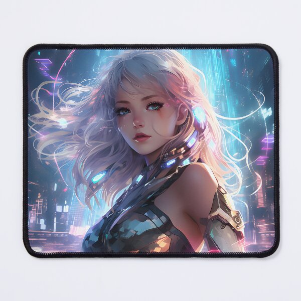 Item preview, Futuristic Cyber Cute Anime Girl designed and sold by DGitaldreamgirl.