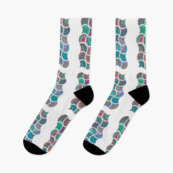 Item preview, abstract watercolor pattern || doodle - Red, green, yellow, blue, pink designed and sold by ShabayekShop.