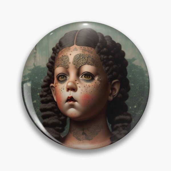 Item preview, Mona Lisa Doll Face - Dark Acadamia Artwork  designed and sold by KrisantoArts.