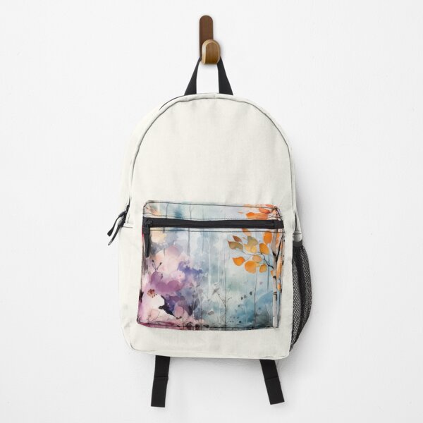 Item preview, Boreal watercolor colorful birch forest designed and sold by etherElric.