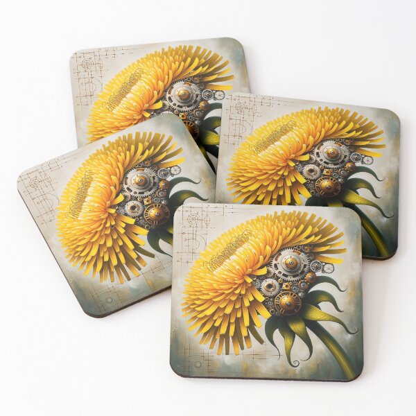 Item preview, Steampunk Yellow Dandelion designed and sold by NovosArt.