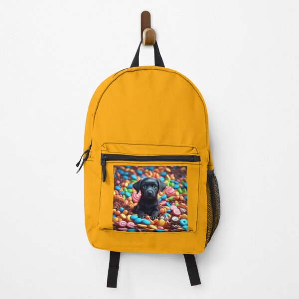 Item preview, Black puppy in a pile of candy designed and sold by winter156.