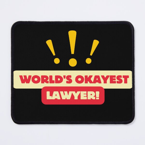 Item preview, World's Okayest Lawyer Warning Gift designed and sold by goodsie-fairy.