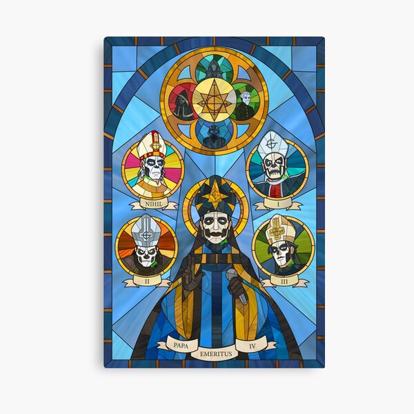 Item preview, Ghost Band Papas Stained Glass Window Art designed and sold by EnvyQ00.