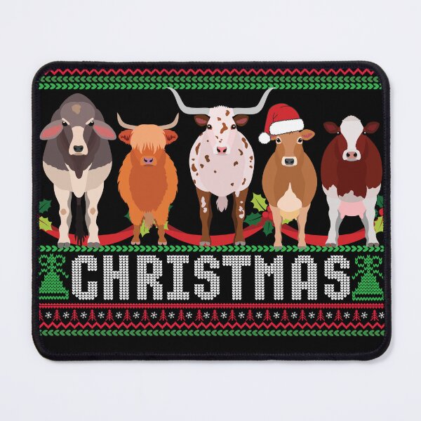 Item preview, Christmas Cow Highland Cow Gift designed and sold by BronikowskiART.